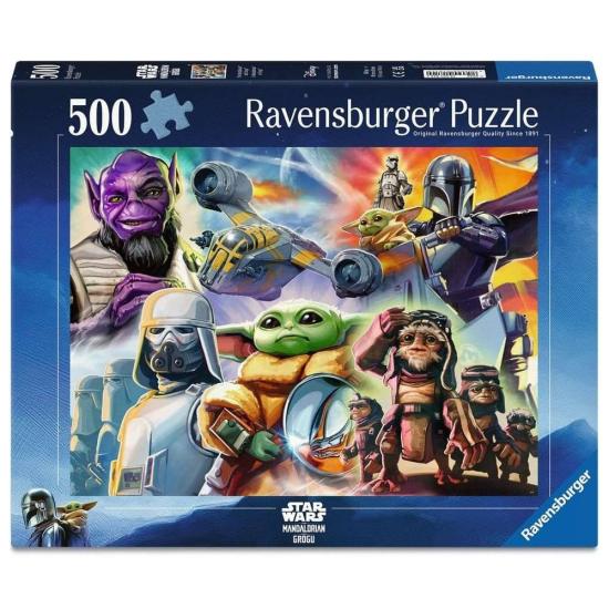 Puzzle Ravensburger The Mandalorian and Grogu 500 Teile
