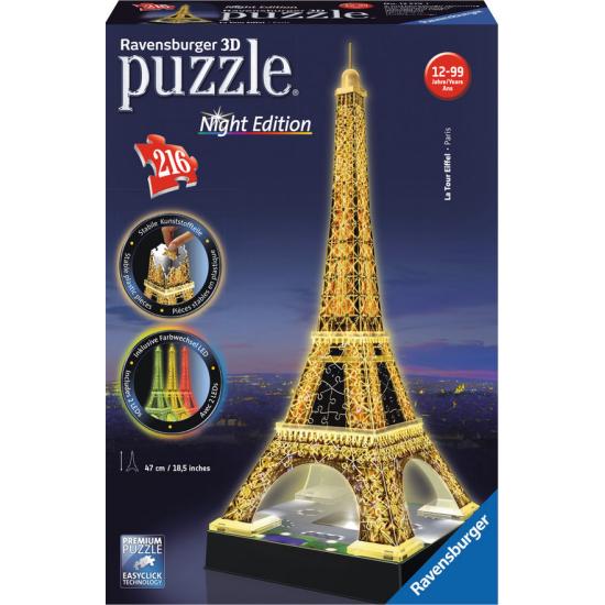 Ravensburger Eiffelturm Night Edition 3D 3D-Puzzle 216 Teile
