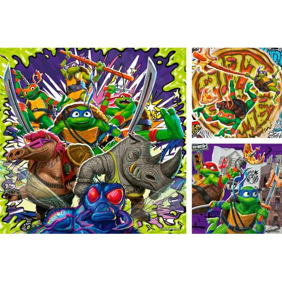 Puzzle Ravensburger Ninja Turtles 3x49 Teil Puzzle Ravensburger Ninja Turtles 3x49 Teil