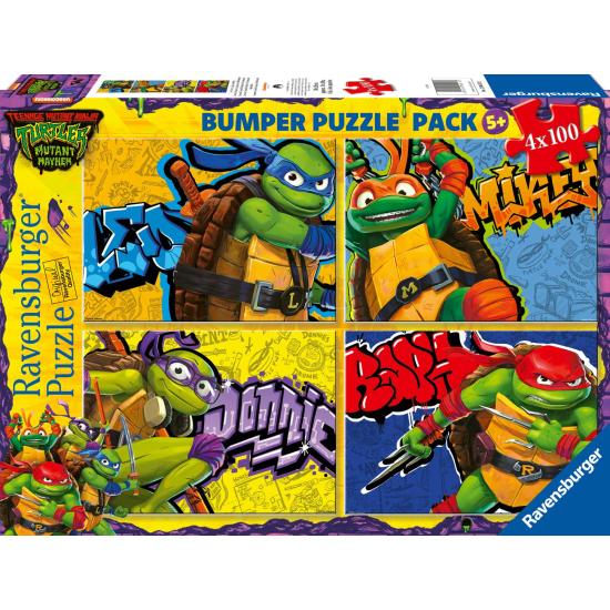 Puzzle Ravensburger Ninja Turtles 4 x 100 Teile