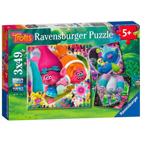 Ravensburger Trolls Puzzle 3x49 Teile