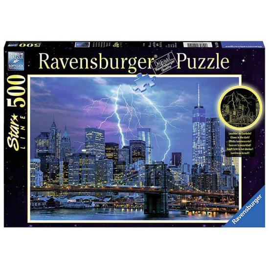 Ravensburger Donner über New York phosphoreszierendes 50er-Puzzl