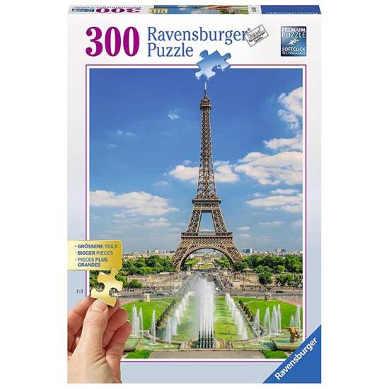 Ravensburger Puzzle Blick auf den Eiffelturm 300 Teile XXL