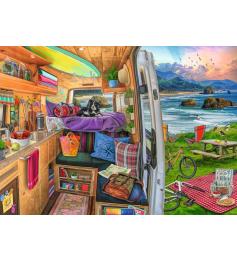 Puzzle Ravensburger Aussicht aus dem Wohnmobil XXL 500 Teile