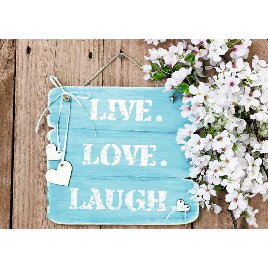 Ravensburger Live, Love and Smile Holzeffekt-Puzzle, 1200 Teile