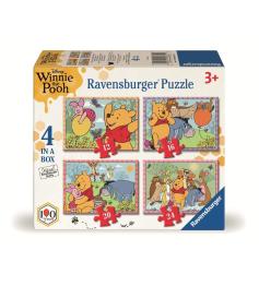 Puzzle Ravensburger Winnie the Pooh Progres mit 12+16+20+24