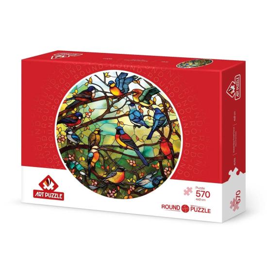 Puzzle Art Puzzle Buntglaswaldchor 570 Teile