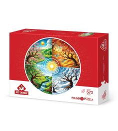 Puzzle Art Puzzle Das Rad Der Vier Jahreszeiten 570 Teile