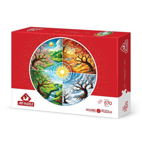 Puzzle Art Puzzle Das Rad Der Vier Jahreszeiten 570 Teile