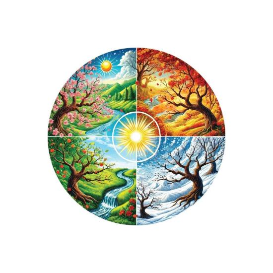 Puzzle Art Puzzle Das Rad Der Vier Jahreszeiten 570 Teile