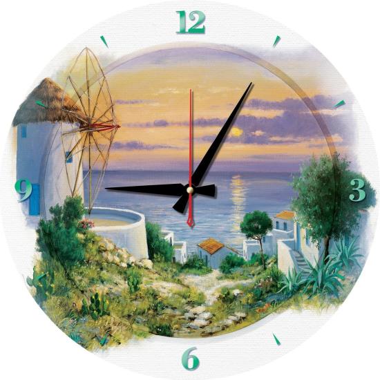 Puzzle Clock Art Puzzle Sonnenuntergang in der Ägäis 570 Teile