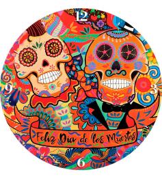 Puzzle Clock Art Puzzle Happy Day of the Dead 570 Teile