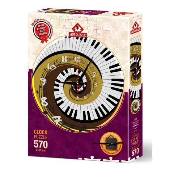 Puzzle Clock Art Puzzle Rhythmus der Zeit 570 Teile