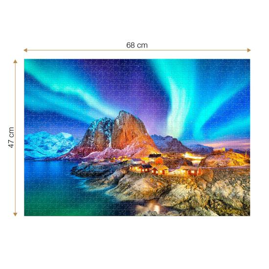 Roovi Aurora Borealis, Norwegen 1000-teiliges Puzzle