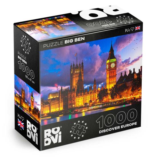 Roovi Big Ben, London, Vereinigtes Königreich 1000-teiliges Puzz Roovi Big Ben, London, Vereinigtes Königreich 1000-teiliges Puzz
