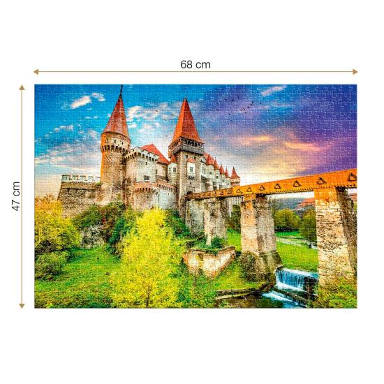 Roovi Corvin Castle Puzzle 1000 Teile Roovi Corvin Castle Puzzle 1000 Teile