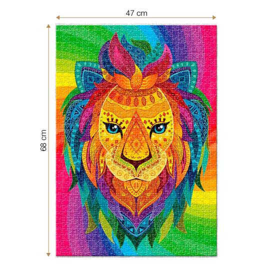 Roovi Abstrakter Löwe Puzzle 1000 Teile