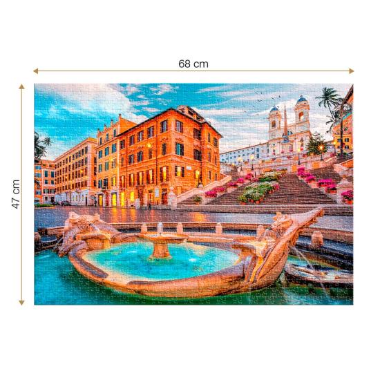Roovi Plaza de España Puzzle, Rom 1000 Teile