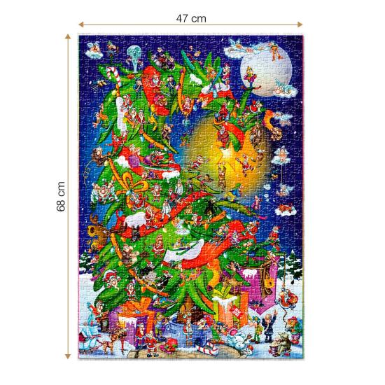 Roovi Weihnachtsbaum-Puzzle 1000 Teile