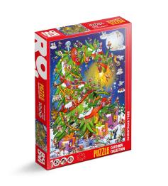 Roovi Weihnachtsbaum-Puzzle 1000 Teile