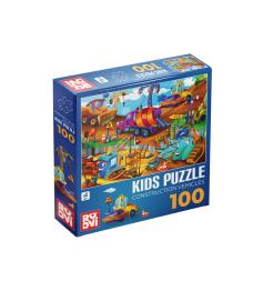 Roovi Baufahrzeuge Puzzle 100 Teile