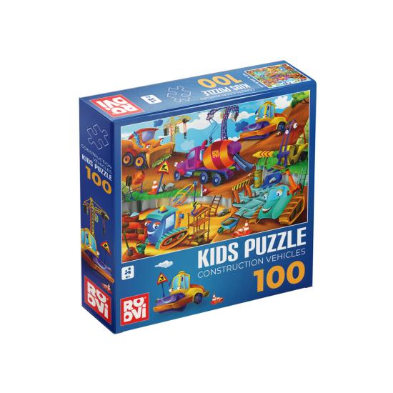 Roovi Baufahrzeuge Puzzle 100 Teile