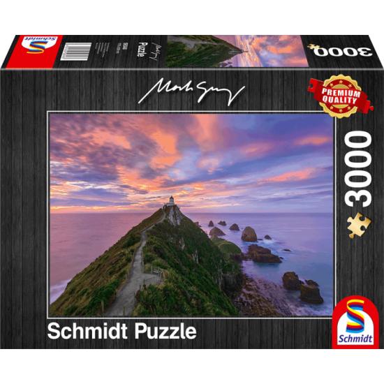 Schmidt Puzzle Zugang zum Leuchtturm, Neuseeland, 3000 Teile