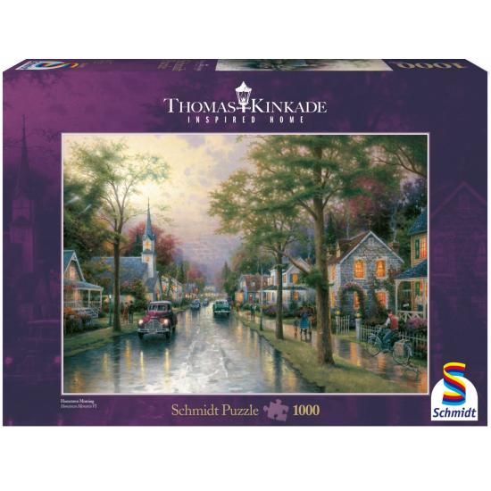 Schmidt Puzzle Dawn in the Small Town 1000 Teile