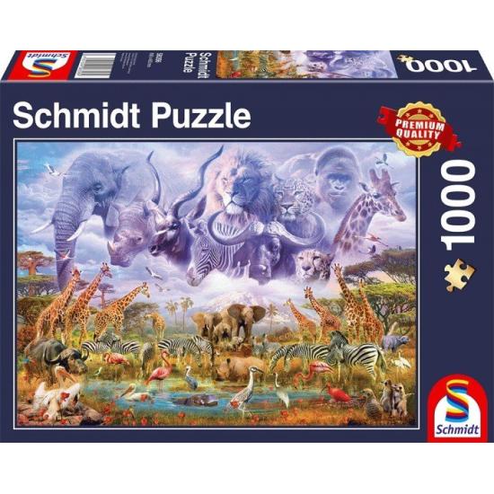 Schmidt Puzzle Tiere im Wasserteich 1000 Teile
