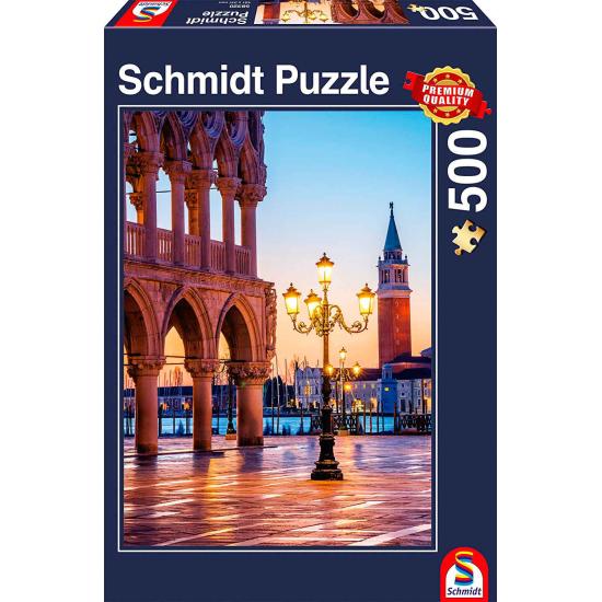 Schmidt Puzzle Sonnenuntergang auf der Piazzetta, Venedig, 500 T