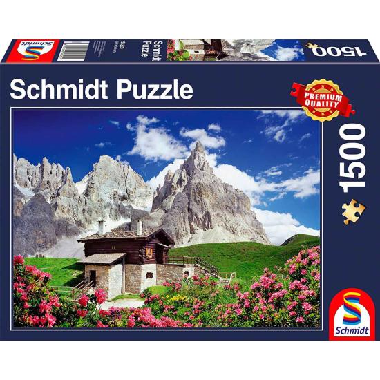 Schmidt Puzzle Hütte Segantini, Dolomiten 1500 Teile