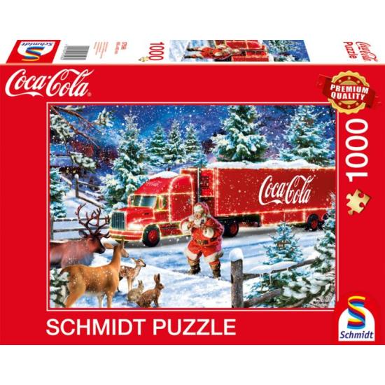 Schmidt Coca Cola Weihnachts-Truck-Puzzle 1000 Teile