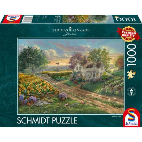 Schmidt Puzzle Sonnenblumenfelder 1000 Teile