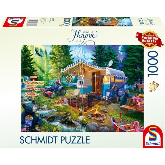 Puzzle Schmidt Caravaning In Den Bergen 1000 Teile