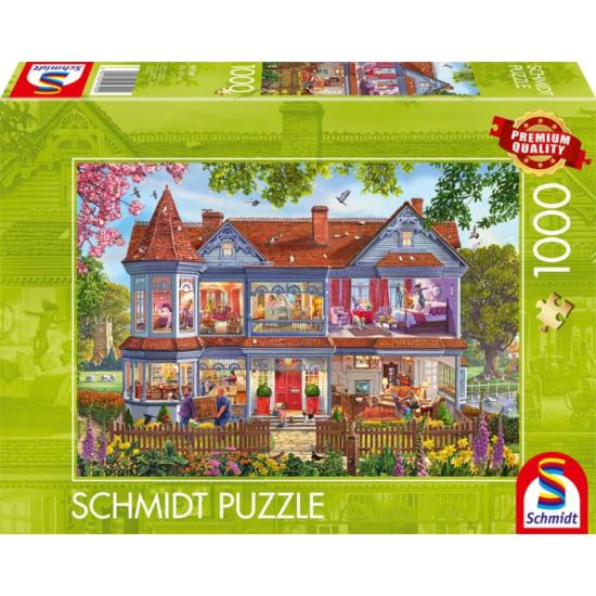 Puzzle Schmidt Haus im Frühling 1000 Teile