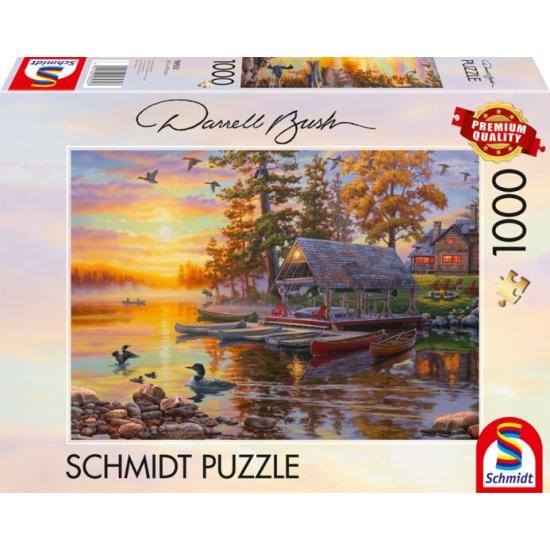 Puzzle Schmidt Bootshaus mit Kanus 1000 Teile