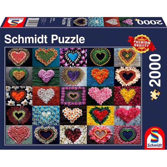 Schmidt Puzzle Herzen für Madalene 2000 Teile