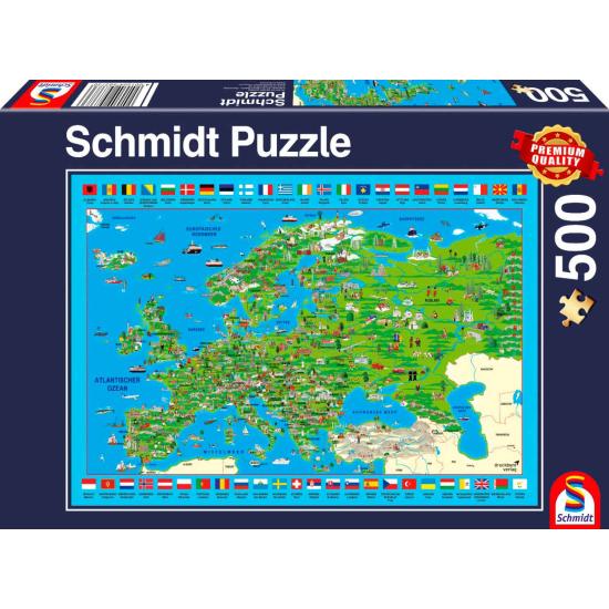 Schmidt Puzzle Europa entdecken 500 Teile
