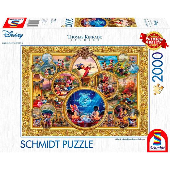 Schmidt Puzzle Disney Collage of Dreams 2000 Teile