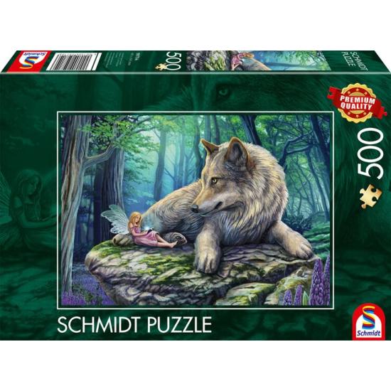 Puzzle Schmidt Wolf und Elfe 500-teiliges