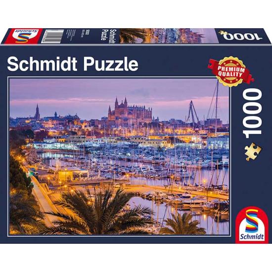 Schmidt Puzzle Der Hafen von Palma de Mallorca 1000 Teile