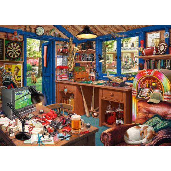 Schmidt Puzzle Dad's Workshop – Geheime Puzzles mit 1000 Tei Schmidt Puzzle Dad's Workshop – Geheime Puzzles mit 1000 Tei