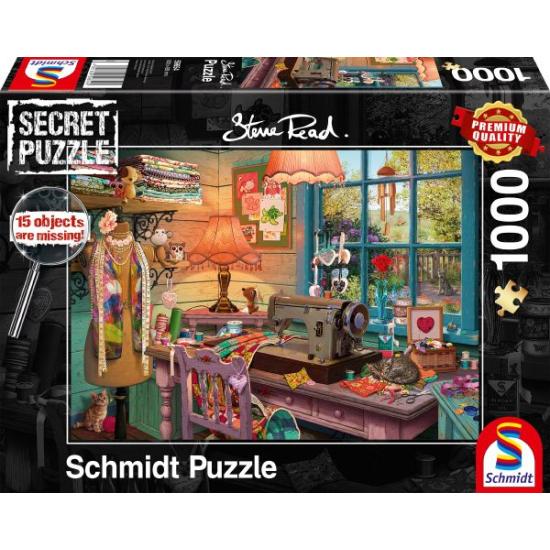Puzzle Schmidt im Nähzimmer – Geheimrätsel von 1000