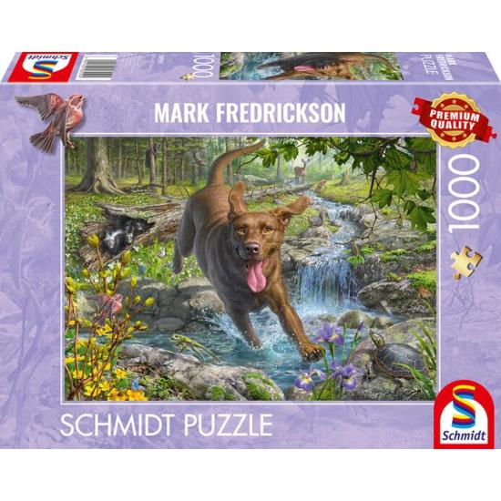 Puzzle Schmidt Frühlingsspaß Mit Einem Labrador Retriever 1000 T
