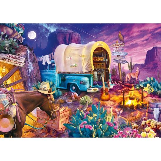 Puzzle Schmidt Charmanter Wildwest-Campingausflug 1000 Teile