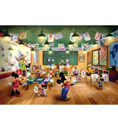 Puzzle Schmidt Disney Schulhaus Mickey und Minnie 200 XXL Teile