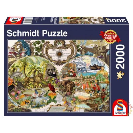 Schmidt Exotisches Weltkartenpuzzle 2000 Teile