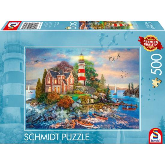 Puzzle Schmidt Leuchtturm Auf Dem Felsen 500 Teile