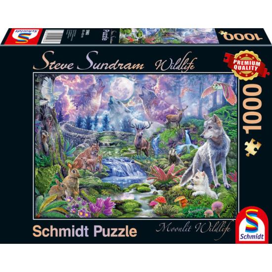 Schmidt Fauna im Mondlicht Puzzle 1000 Teile