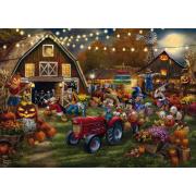 Puzzle Schmidt Mickey und Minnie beim Kürbisfest 1000 Teile